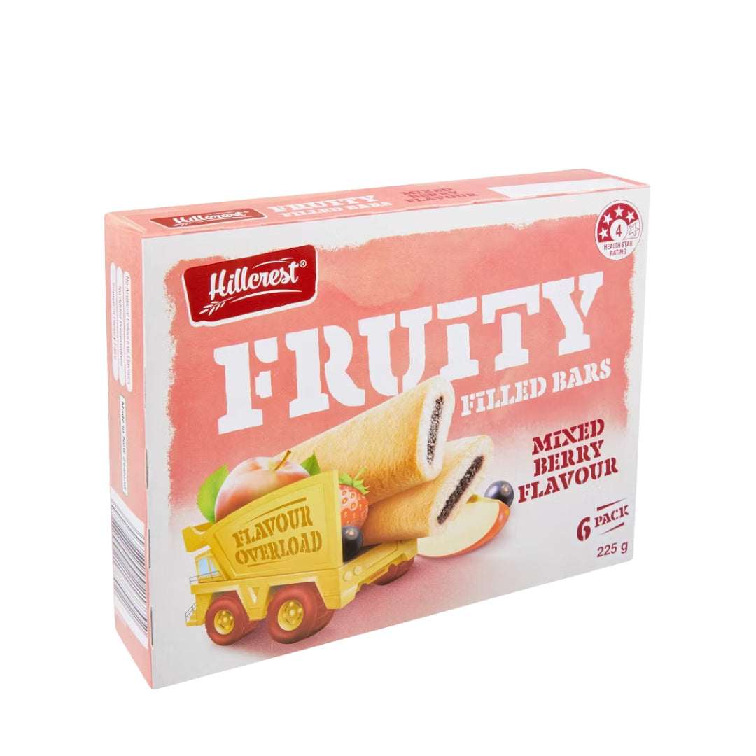 Hillcrest Fruity Filled Bars – Mixed Berry (Pack of 6)