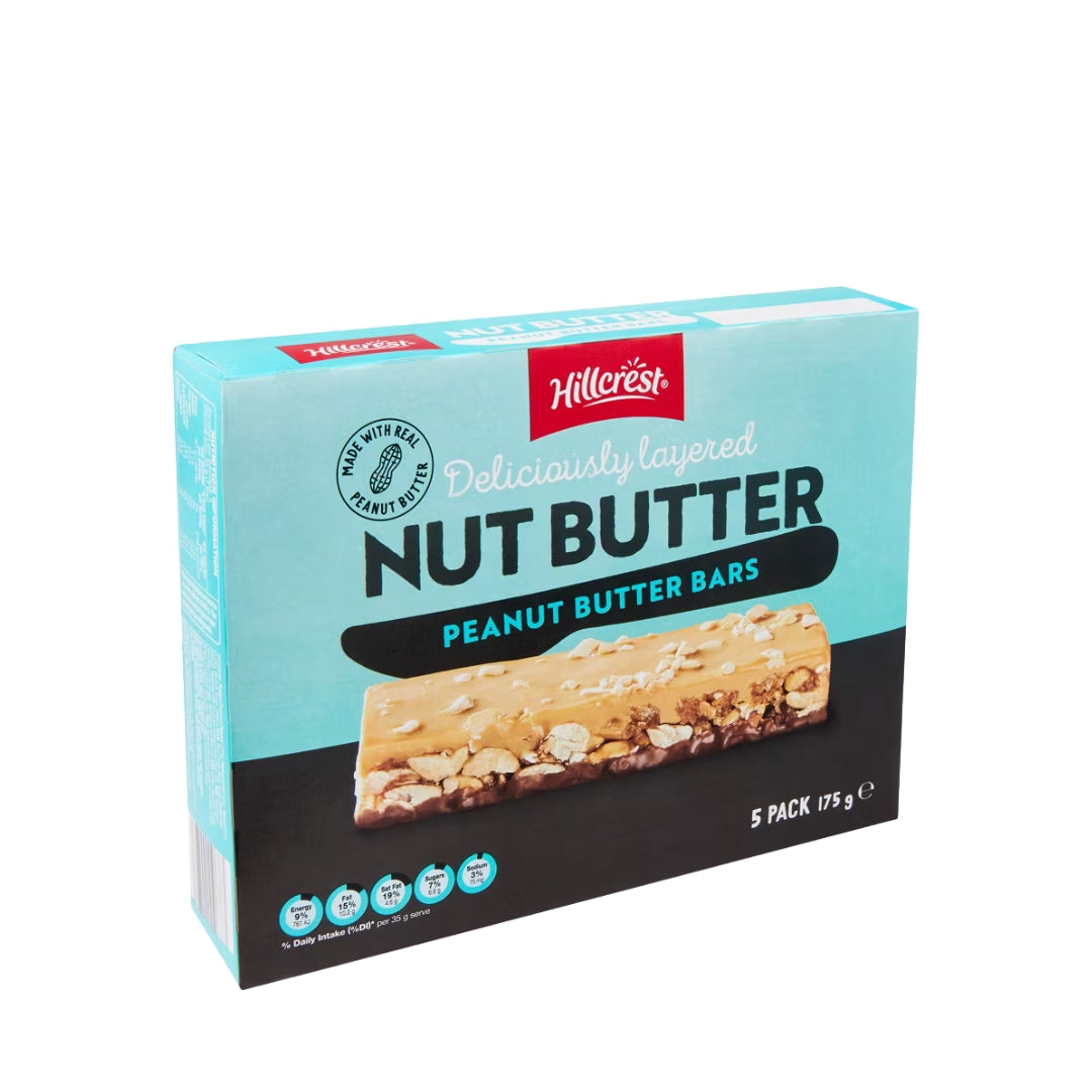 Hillcrest Nut Butter Bars – Peanut Butter (Pack of 5)